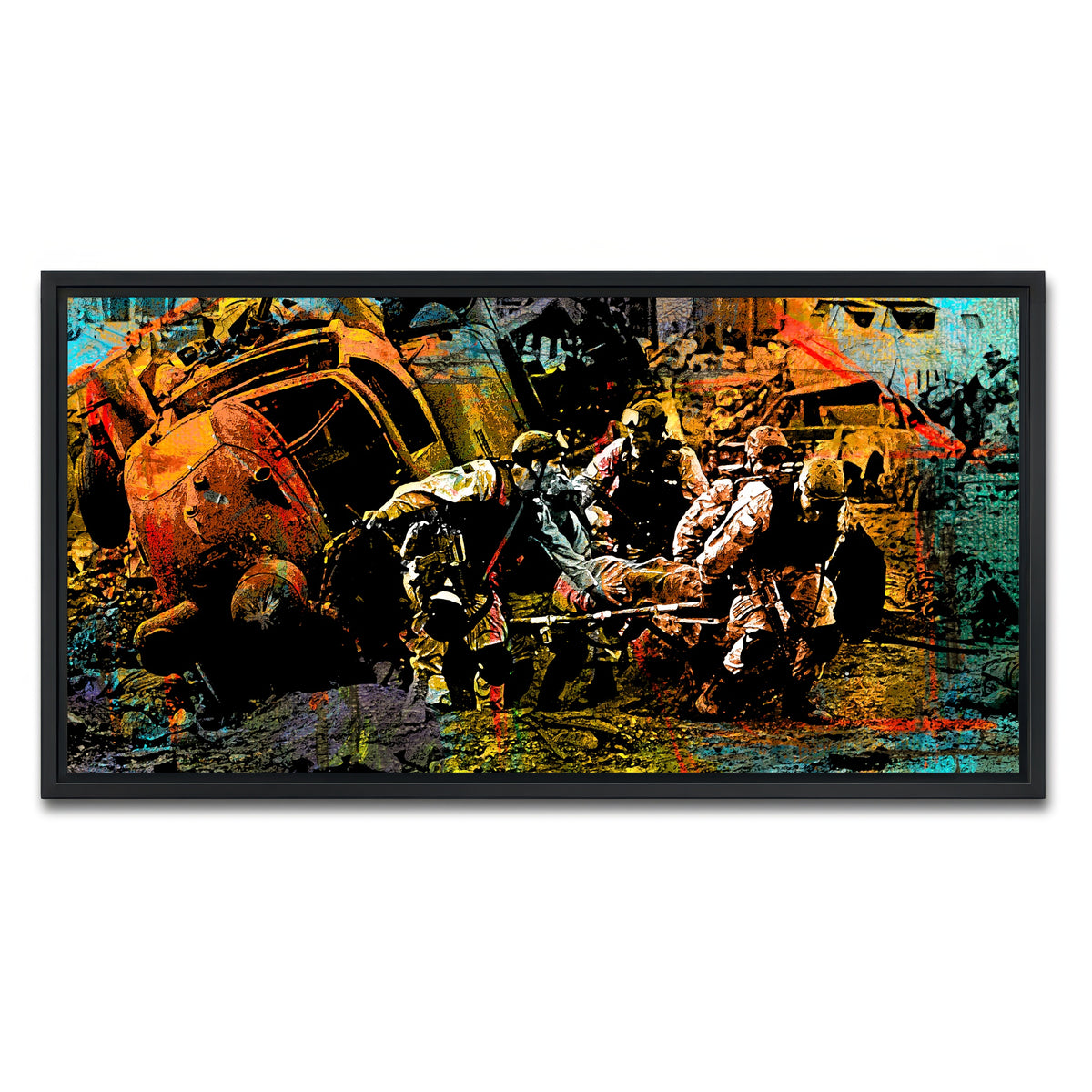 AUTO-MOCKUP WHITE | Black Hawk Down | 1 Piece | Black Framed Canvas | group=2x1
