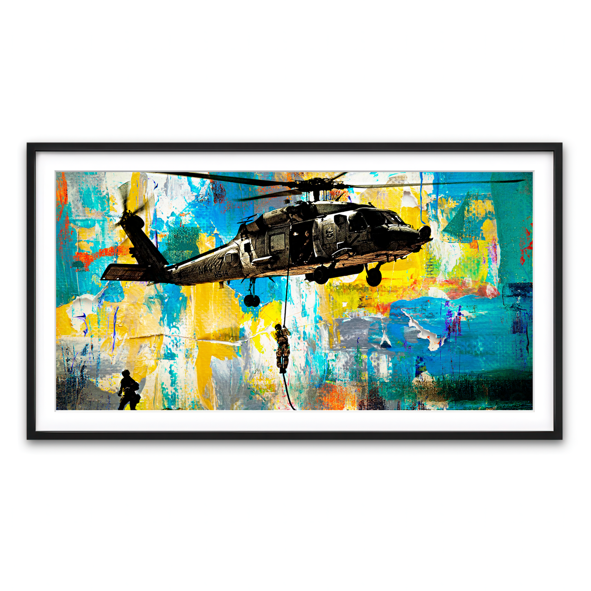 Framed Print 2x1 Black