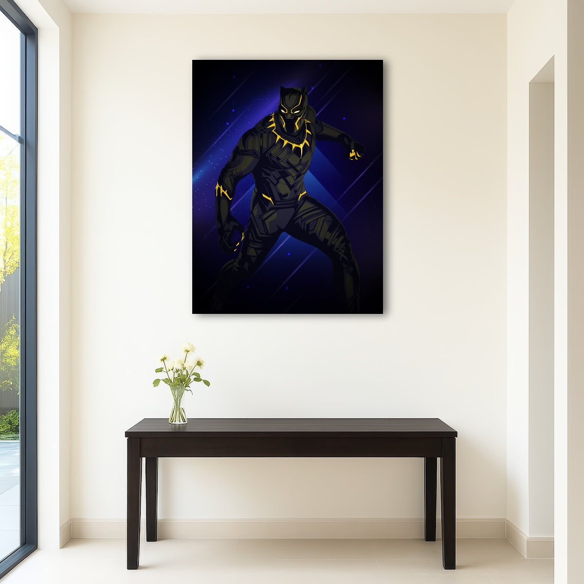 AUTO-MOCKUP ROOM | Black Panther on Blue
