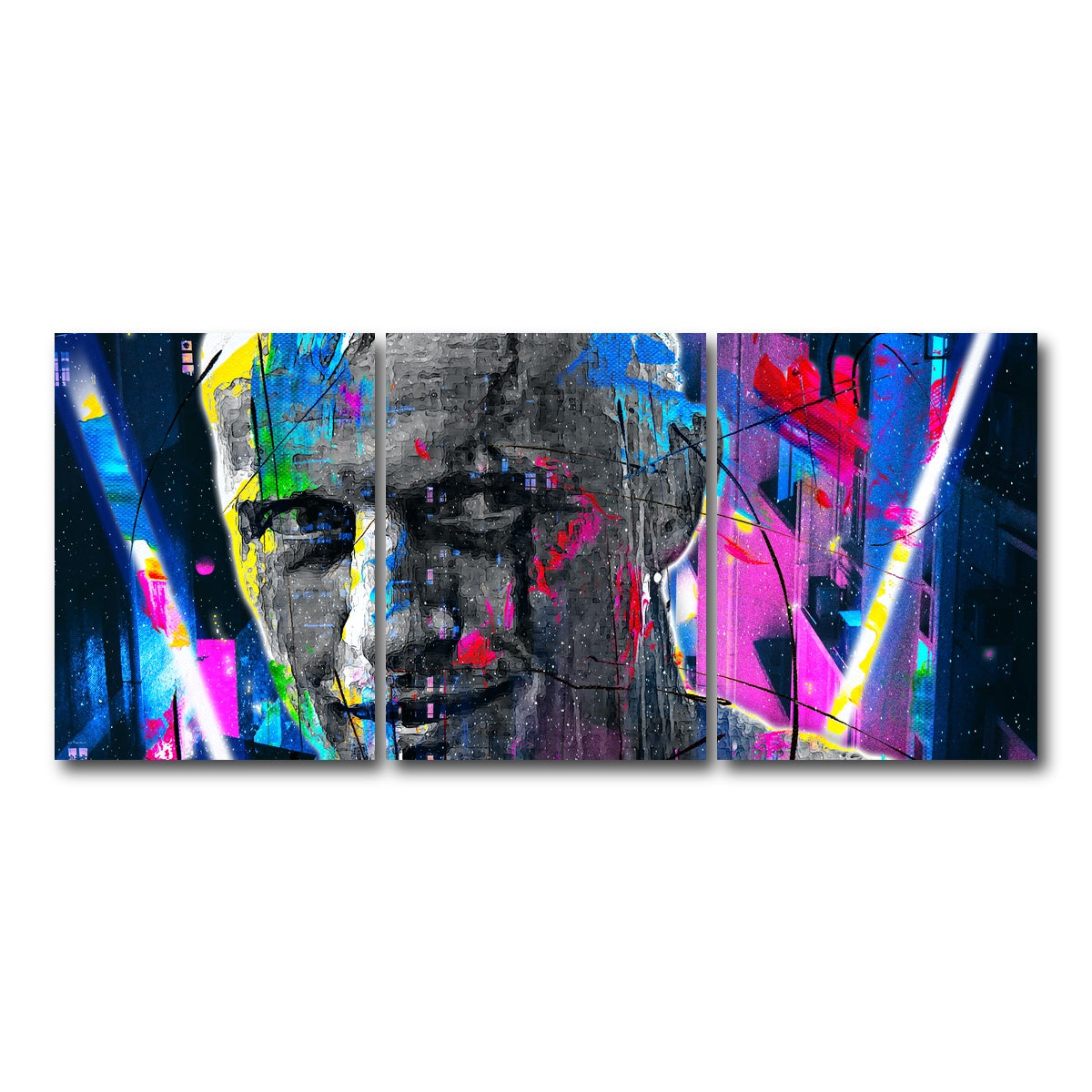 AUTO-MOCKUP WHITE | Blade Runner | 3 Piece | Gallery Wrap Canvas | group=18x24