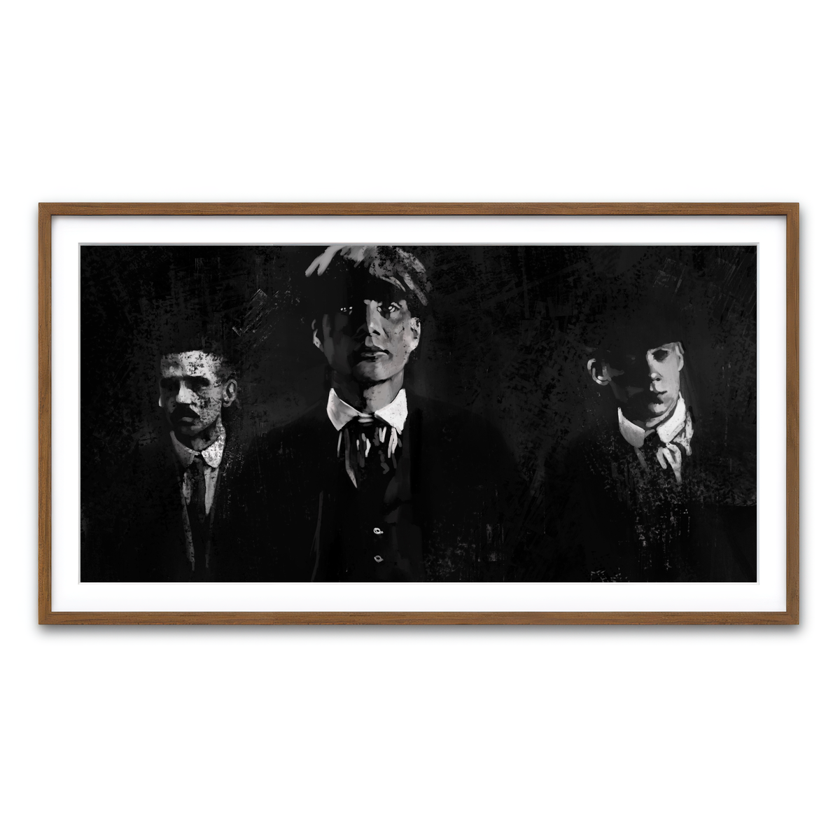 Framed Print 2x1 Walnut