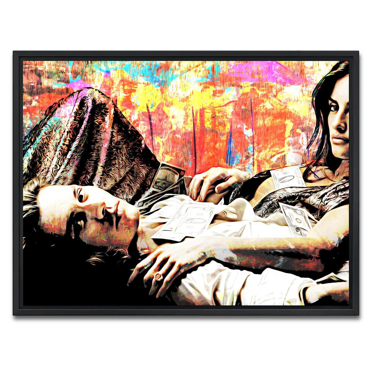 AUTO-MOCKUP WHITE | Blow | 1 Piece | Black Framed Canvas | group=4x3