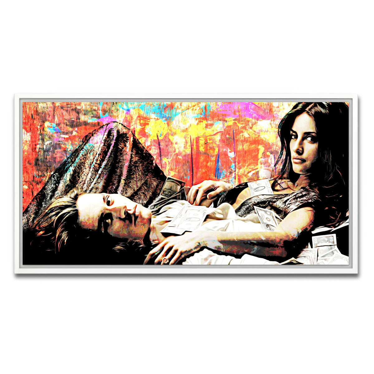 AUTO-MOCKUP WHITE | Blow | 1 Piece | White Framed Canvas | group=2x1