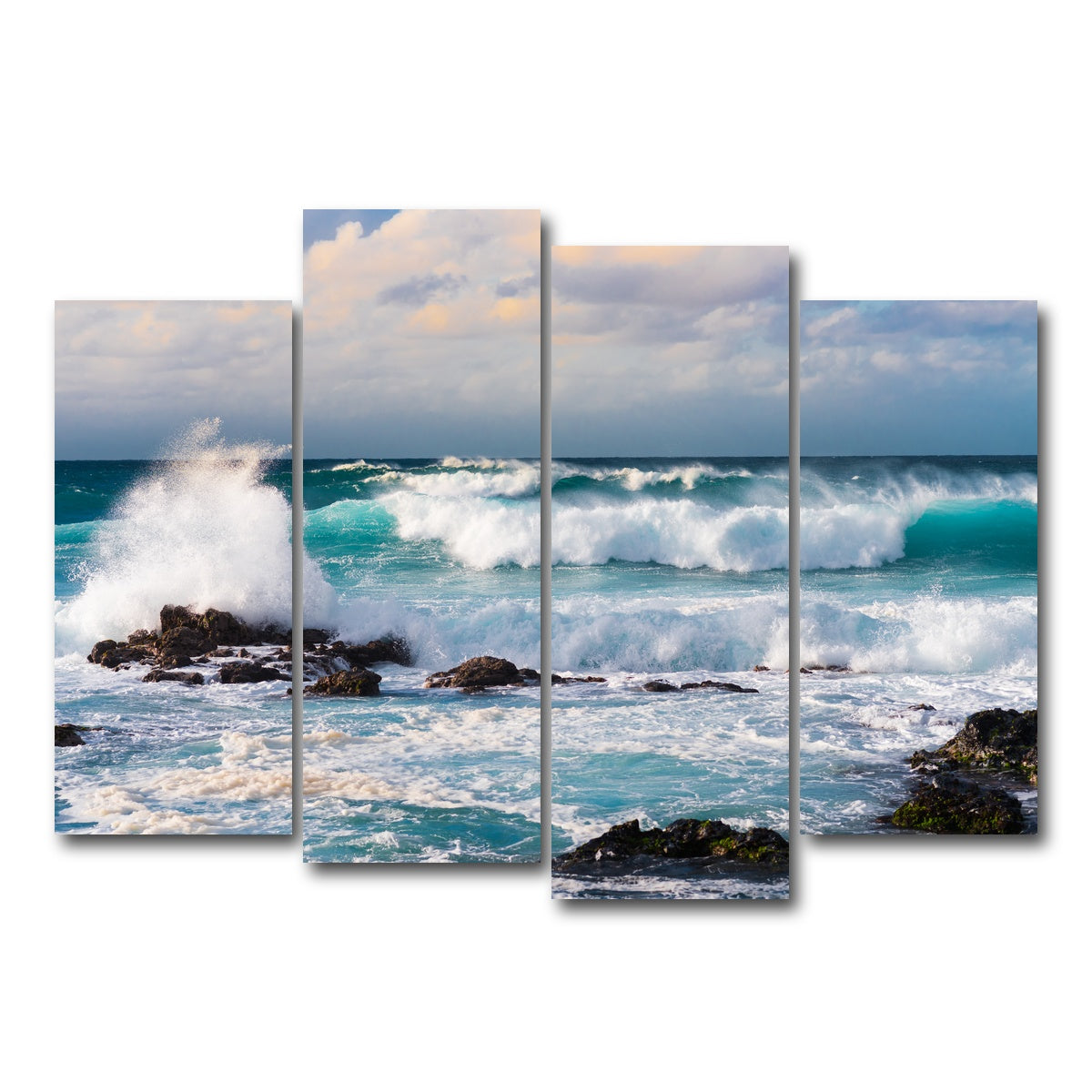 AUTO-MOCKUP WHITE | Blue Crash | 4 Piece | Gallery Wrap Canvas | group=4_normal
