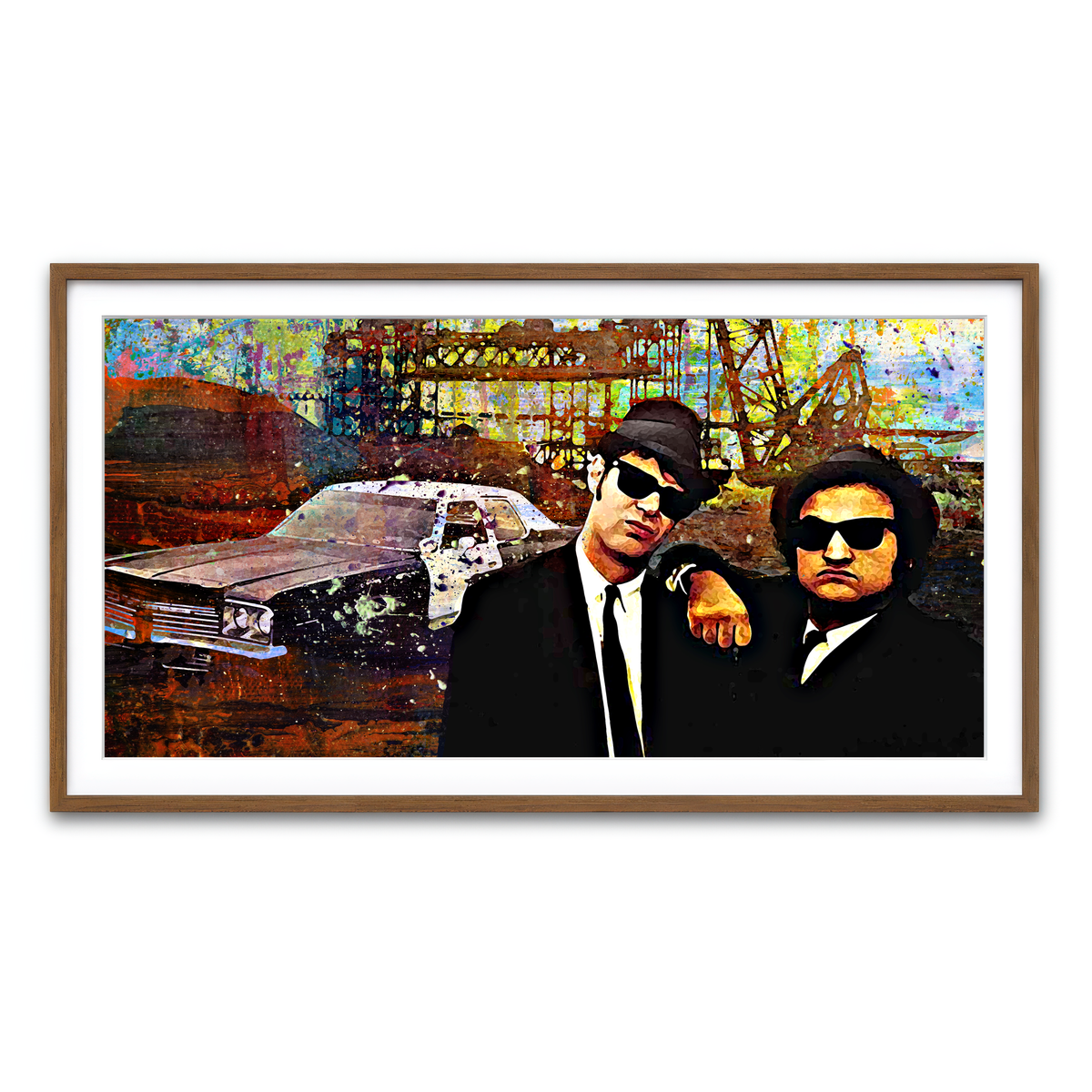 Framed Print 2x1 Walnut