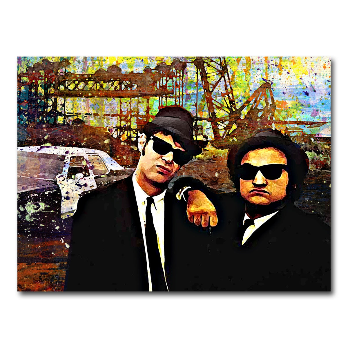 AUTO-MOCKUP WHITE | Blues Brothers | 1 Piece | Gallery Wrap Canvas | group=4x3