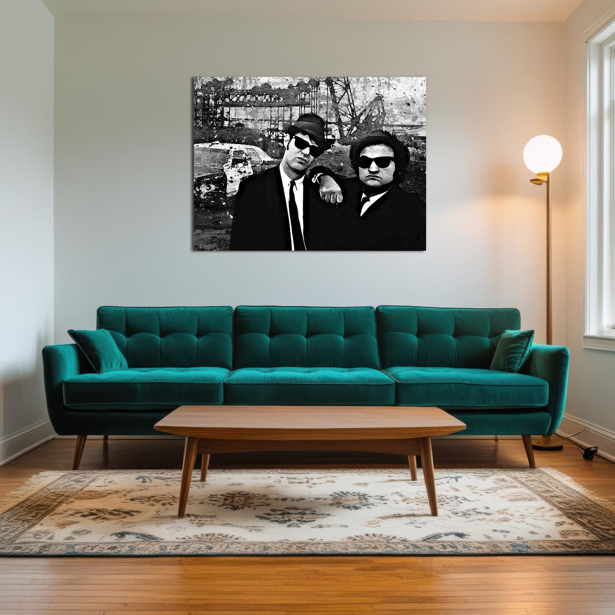 AUTO-MOCKUP ROOM | Blues Brothers grayscale