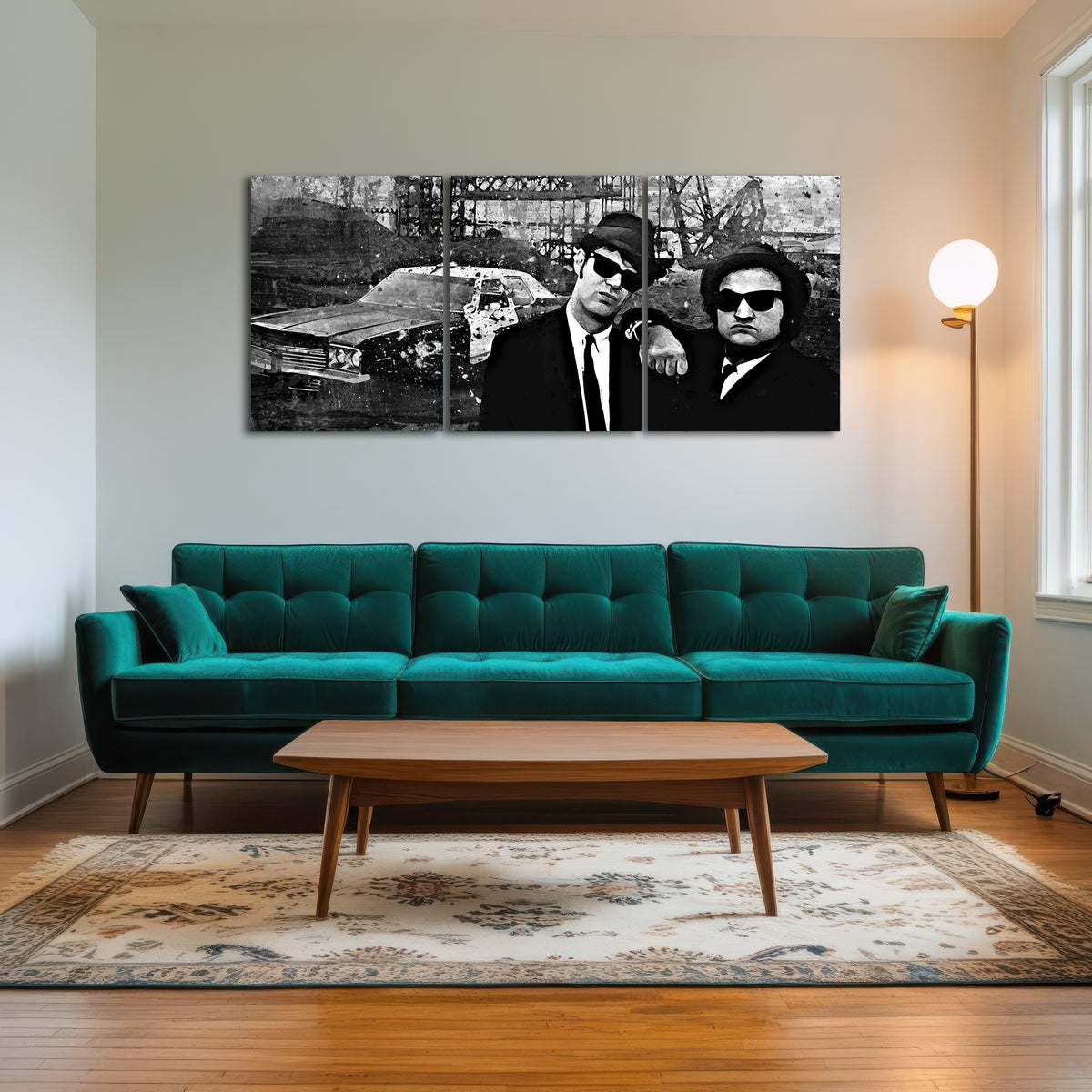 AUTO-MOCKUP ROOM | Blues Brothers grayscale