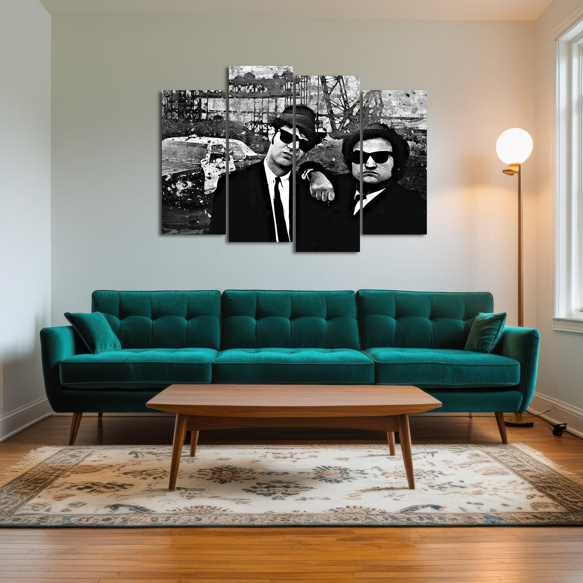 AUTO-MOCKUP ROOM | Blues Brothers grayscale