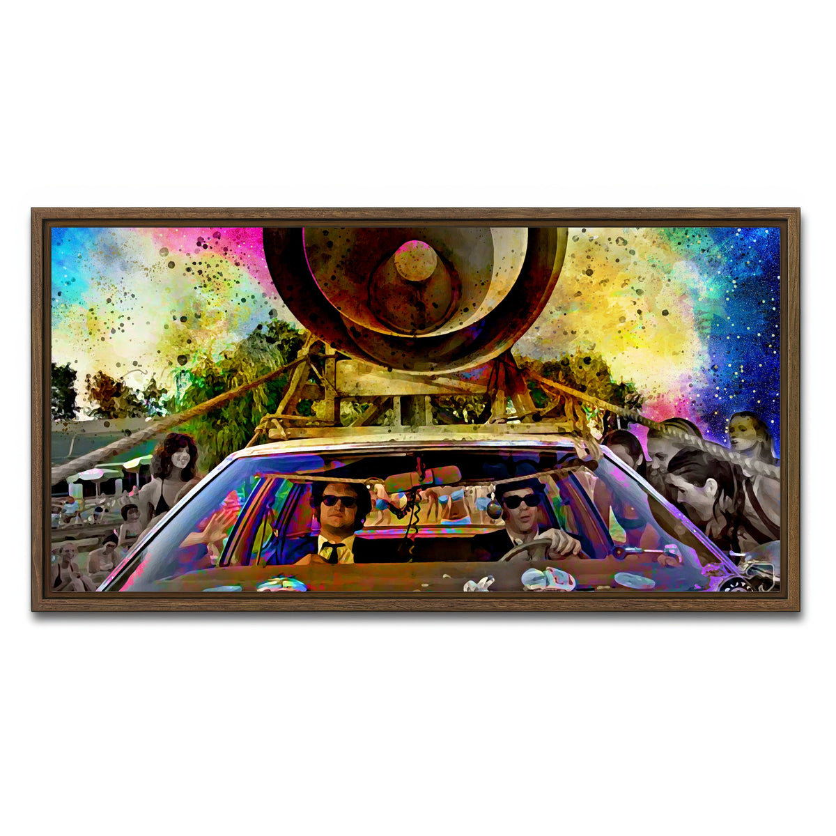 AUTO-MOCKUP WHITE | Bluesmobile | 1 Piece | Walnut Framed Canvas | group=2x1