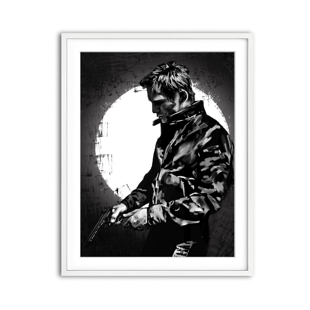 Framed Print 3x4 White