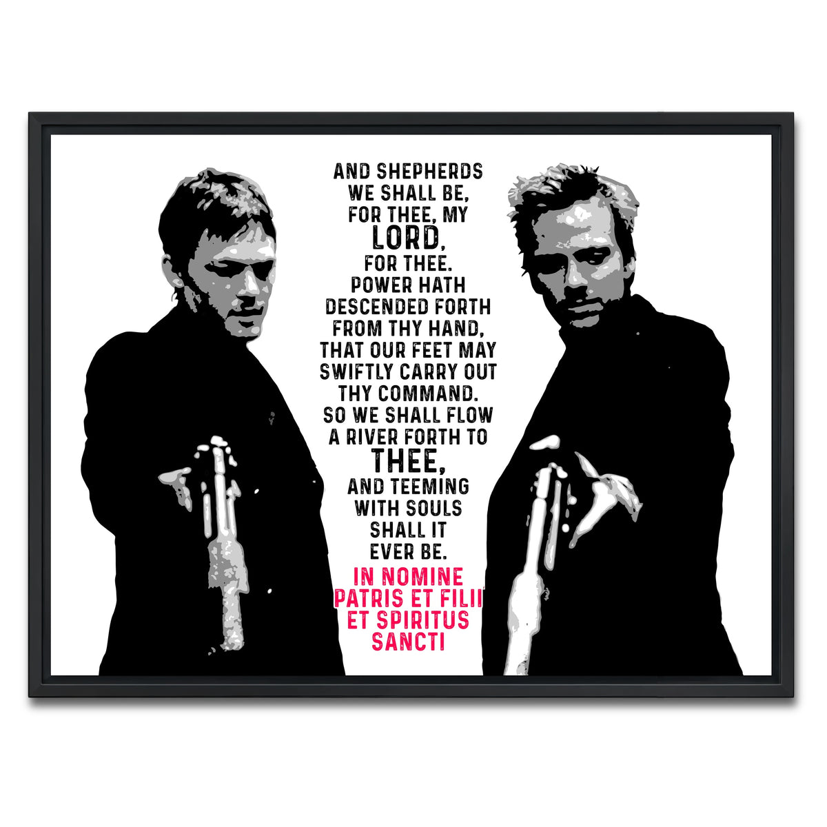 AUTO-MOCKUP WHITE | Boondock Saints | 1 Piece | Black Framed Canvas | group=4x3