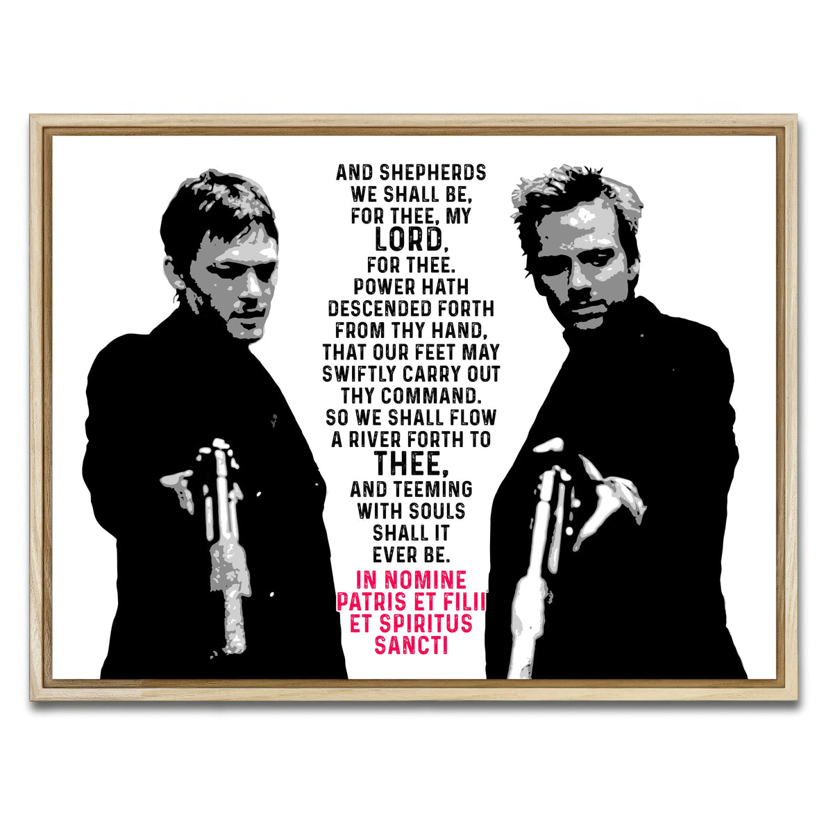 AUTO-MOCKUP WHITE | Boondock Saints | 1 Piece | Natural Framed Canvas | group=4x3