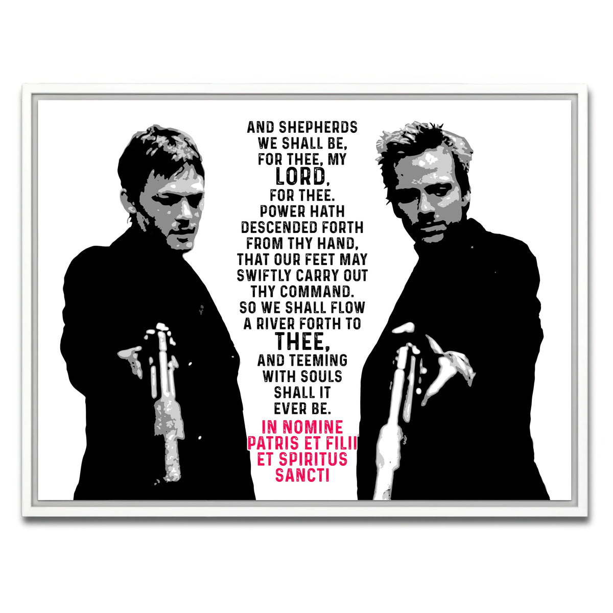 AUTO-MOCKUP WHITE | Boondock Saints | 1 Piece | White Framed Canvas | group=4x3