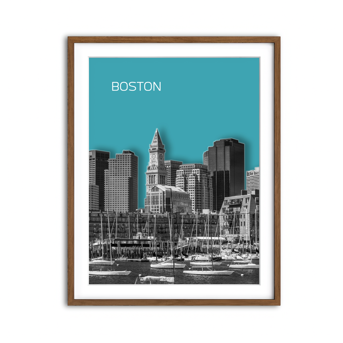 Framed Print 3x4 Walnut