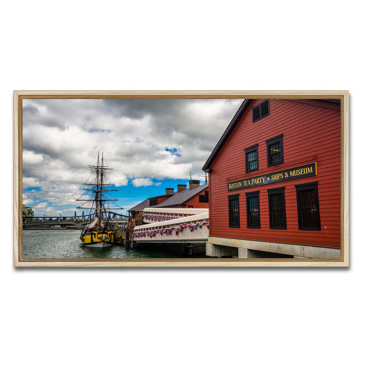 AUTO-MOCKUP WHITE | Boston Tea Party Museum | 1 Piece | Natural Framed Canvas | group=2x1