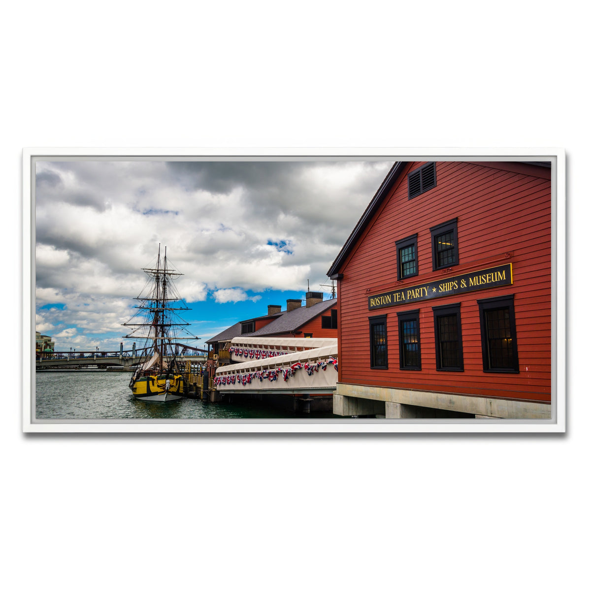 AUTO-MOCKUP WHITE | Boston Tea Party Museum | 1 Piece | White Framed Canvas | group=2x1