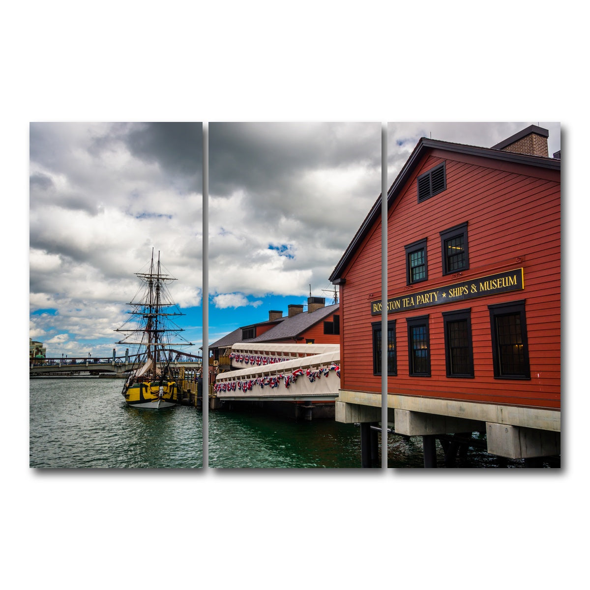 AUTO-MOCKUP WHITE | Boston Tea Party Museum | 3 Piece | Gallery Wrap Canvas | group=12x24