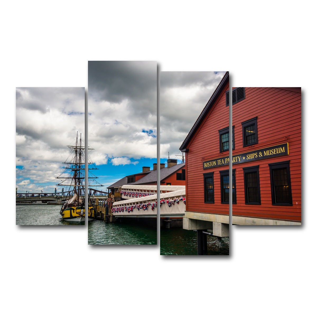 AUTO-MOCKUP WHITE | Boston Tea Party Museum | 4 Piece | Gallery Wrap Canvas | group=4_short