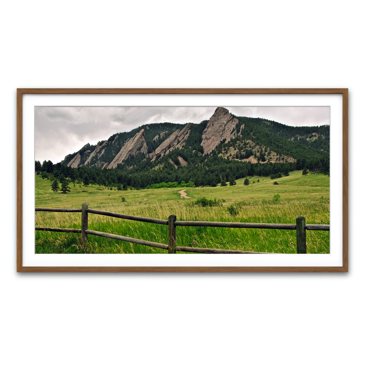 Framed Print 2x1 Walnut