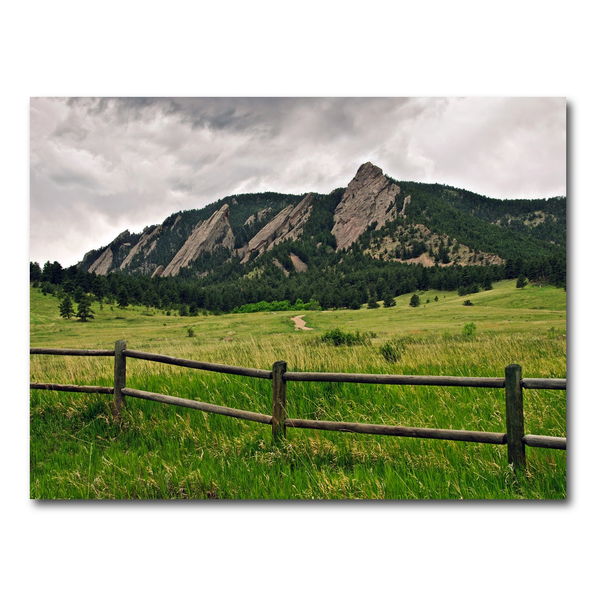 AUTO-MOCKUP WHITE | Boulder Flatirons | 1 Piece | Gallery Wrap Canvas | group=4x3
