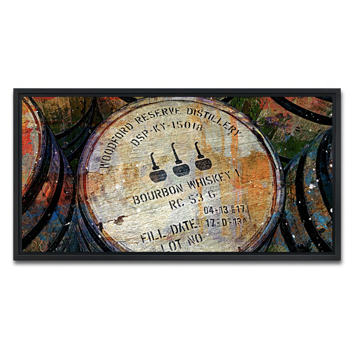 AUTO-MOCKUP WHITE | Bourbon Barrel | 1 Piece | Black Framed Canvas | group=2x1