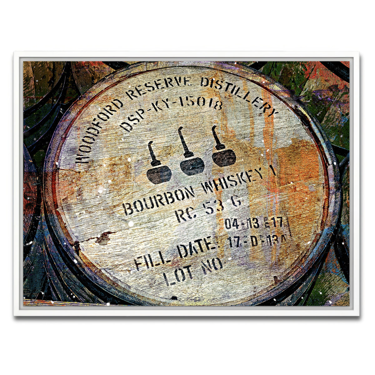 AUTO-MOCKUP WHITE | Bourbon Barrel | 1 Piece | White Framed Canvas | group=4x3