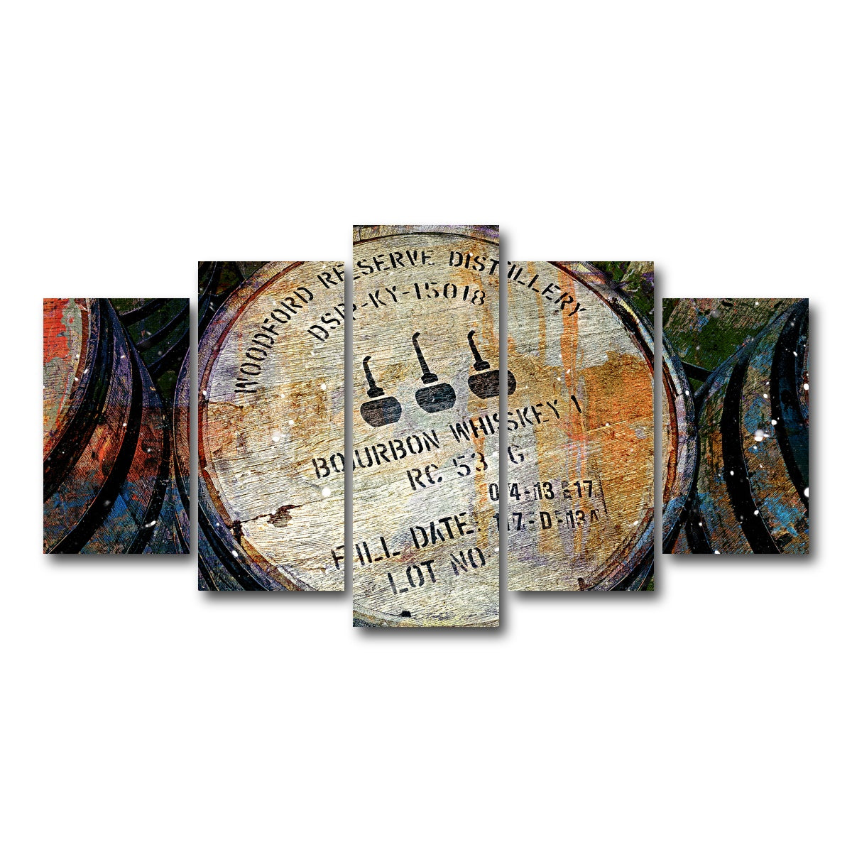 AUTO-MOCKUP WHITE | Bourbon Barrel | 5 Piece | Gallery Wrap Canvas | group=5_normal