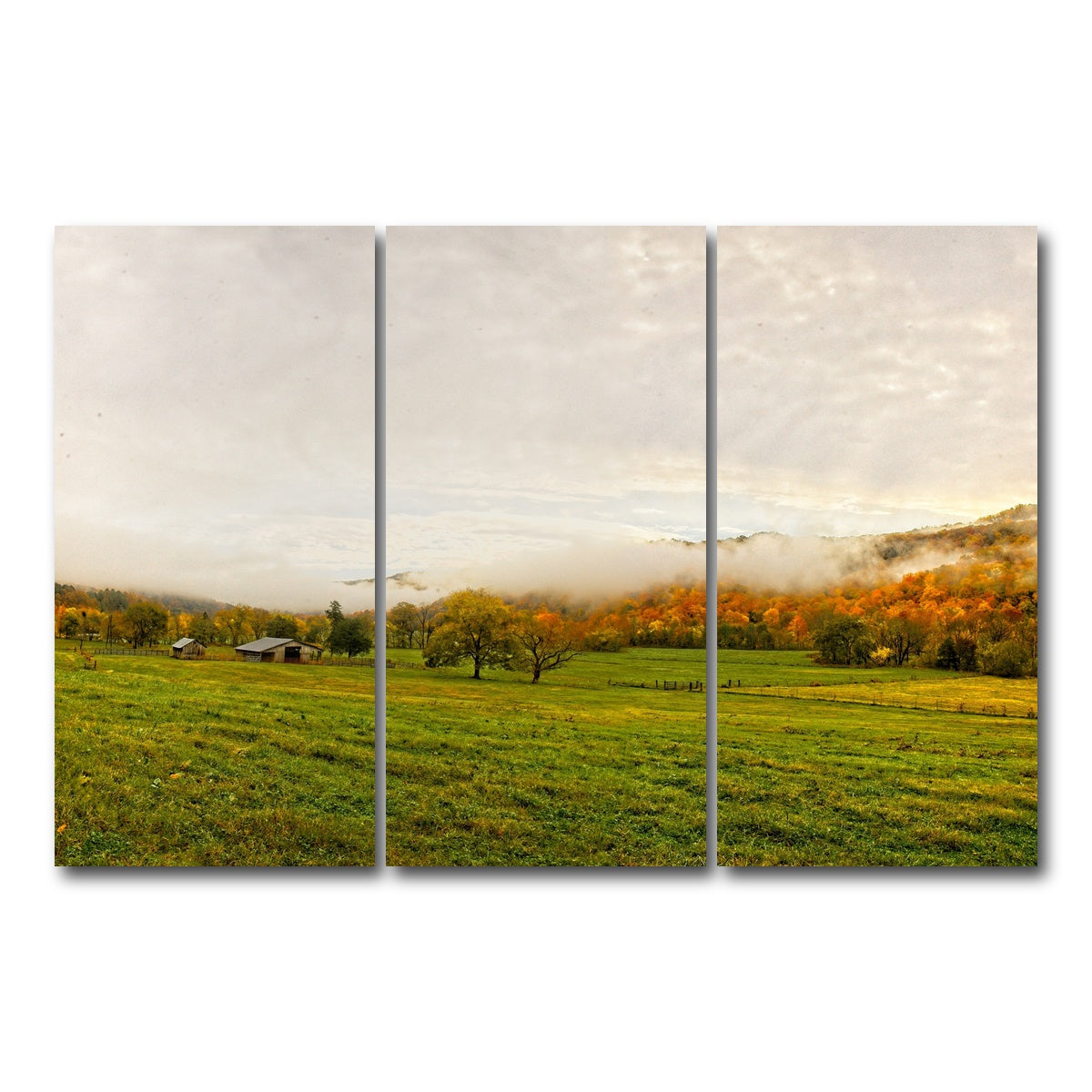 AUTO-MOCKUP WHITE | Boxley Valley | 3 Piece | Gallery Wrap Canvas | group=12x24