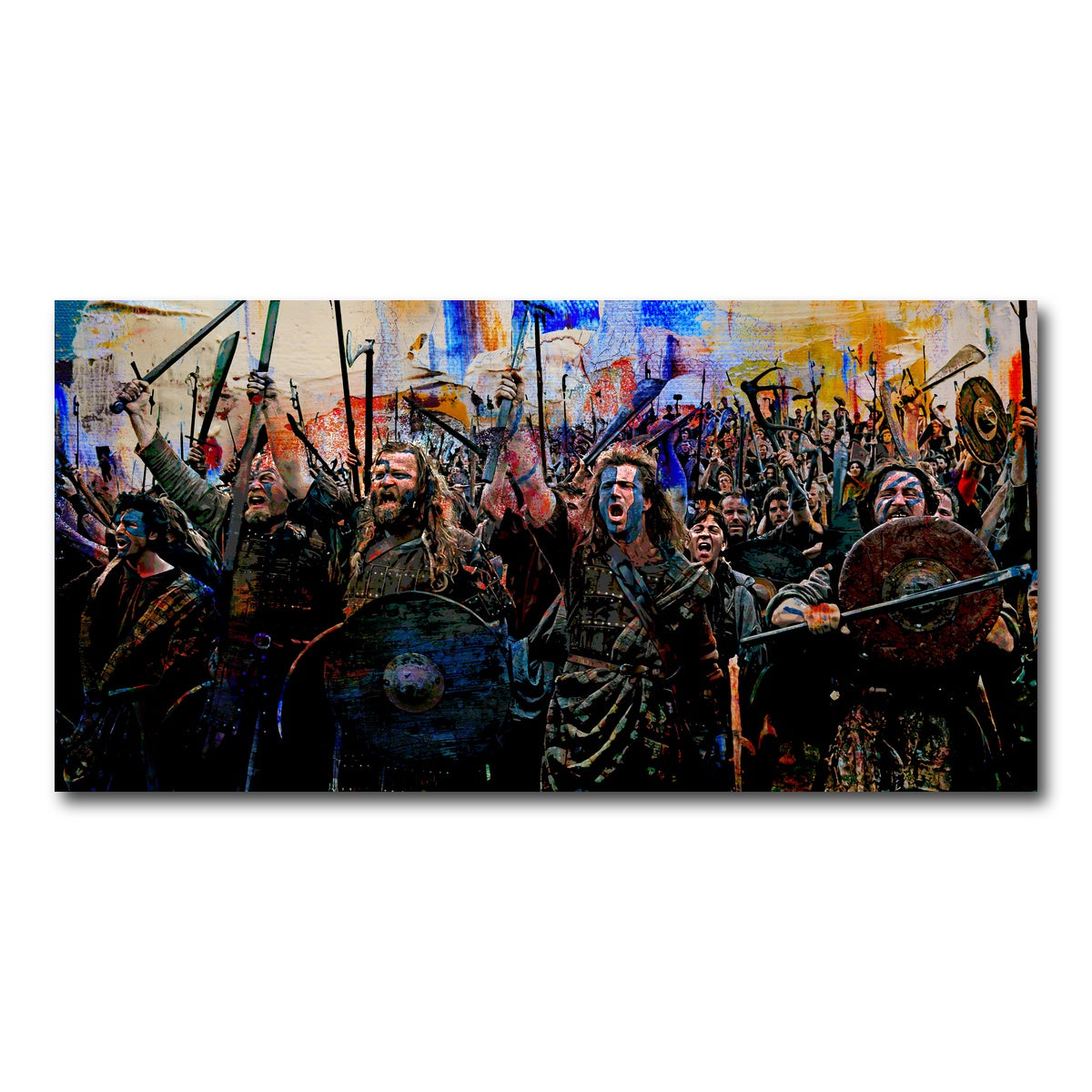 AUTO-MOCKUP WHITE | Braveheart Battle | 1 Piece | Gallery Wrap Canvas | group=2x1