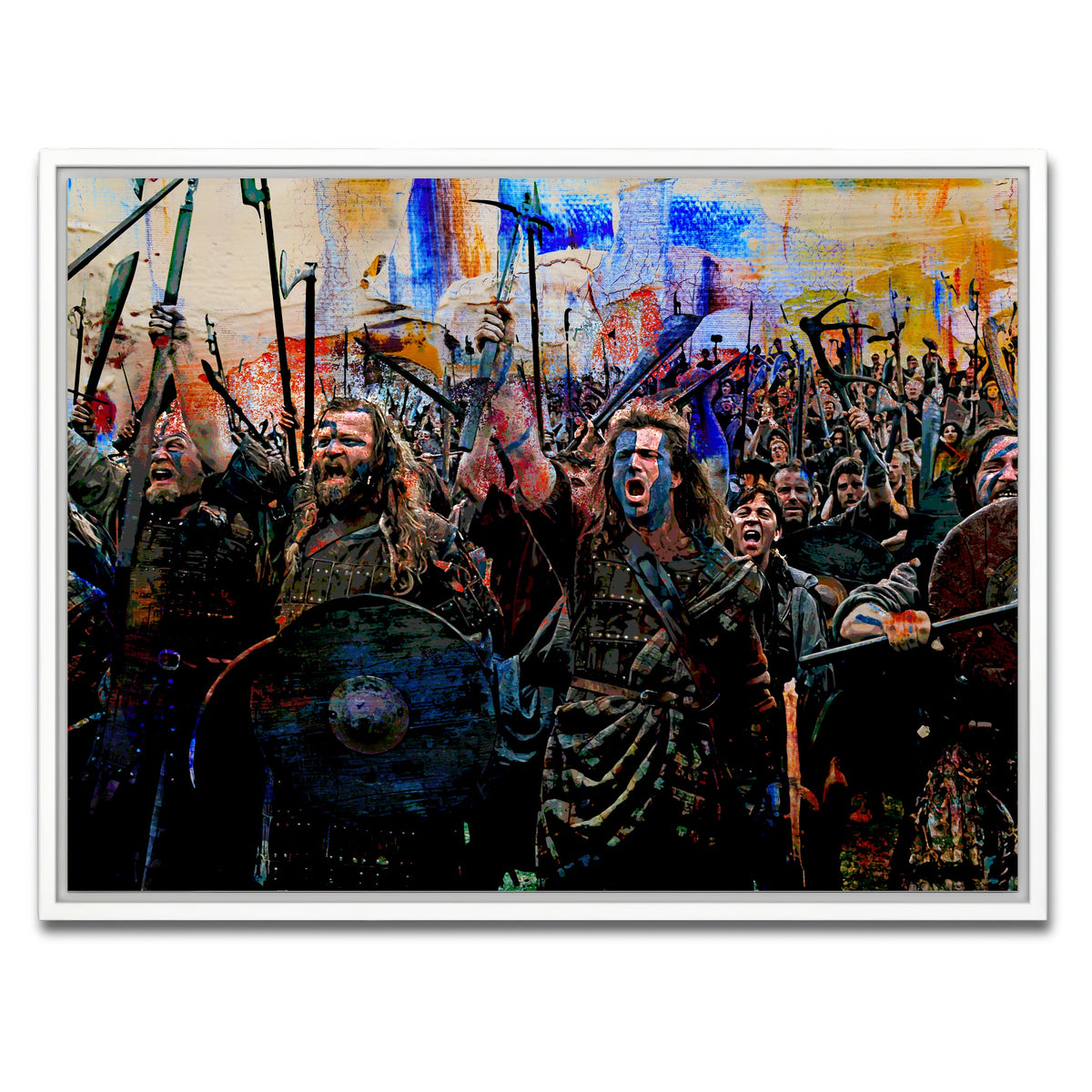 AUTO-MOCKUP WHITE | Braveheart Battle | 1 Piece | White Framed Canvas | group=4x3