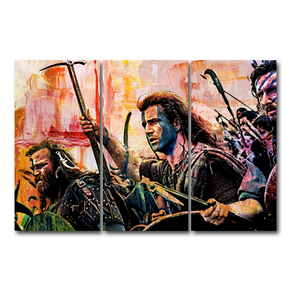 AUTO-MOCKUP WHITE | Braveheart | 3 Piece | Gallery Wrap Canvas | group=12x24