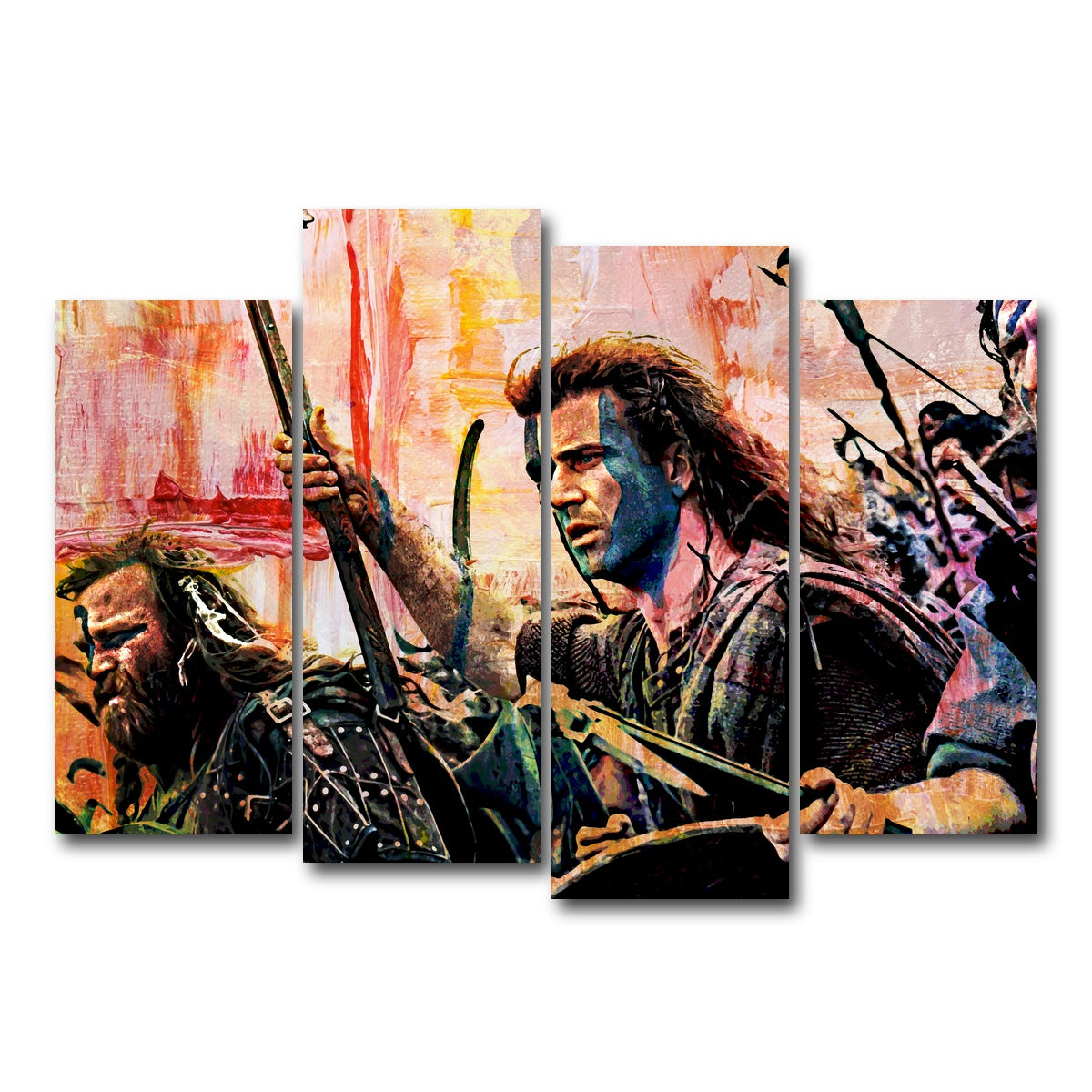 AUTO-MOCKUP WHITE | Braveheart | 4 Piece | Gallery Wrap Canvas | group=4_normal