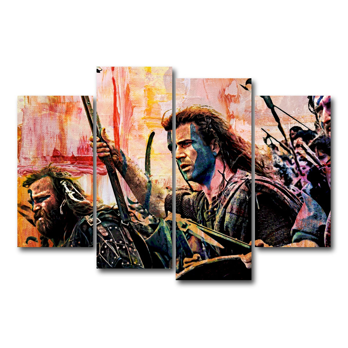 AUTO-MOCKUP WHITE | Braveheart | 4 Piece | Gallery Wrap Canvas | group=4_short