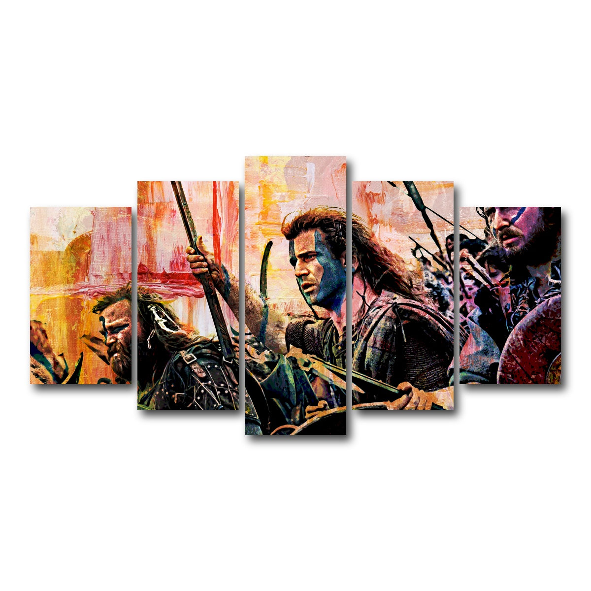 AUTO-MOCKUP WHITE | Braveheart | 5 Piece | Gallery Wrap Canvas | group=5_normal