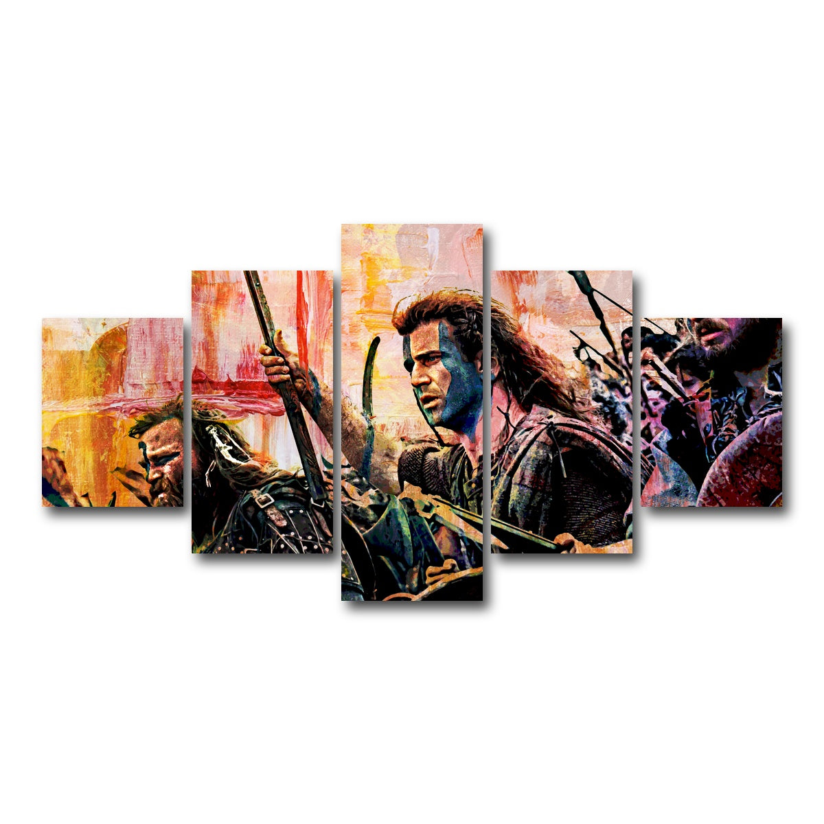 AUTO-MOCKUP WHITE | Braveheart | 5 Piece | Gallery Wrap Canvas | group=5_short