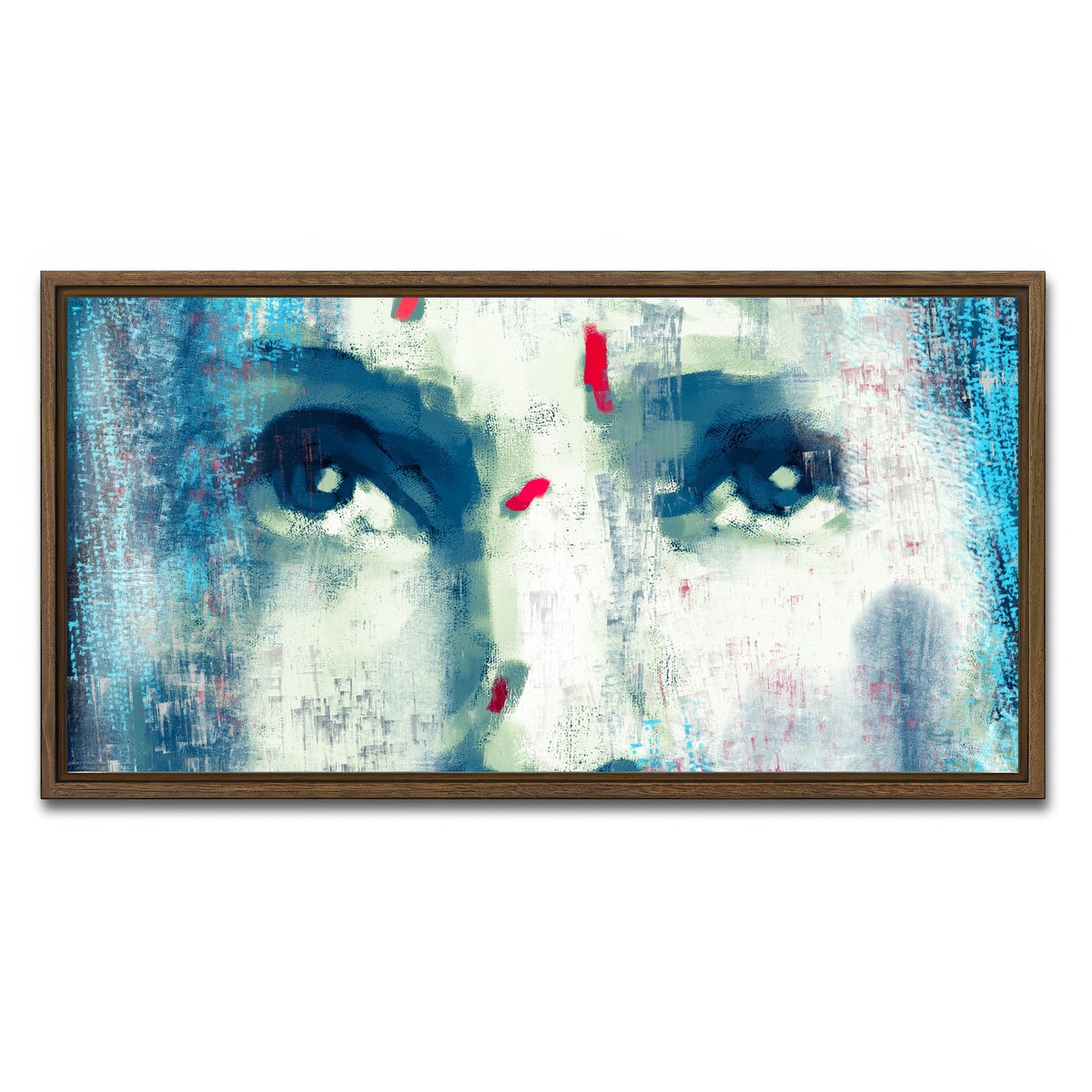 AUTO-MOCKUP WHITE | Brides Eyes | 1 Piece | Walnut Framed Canvas | group=2x1