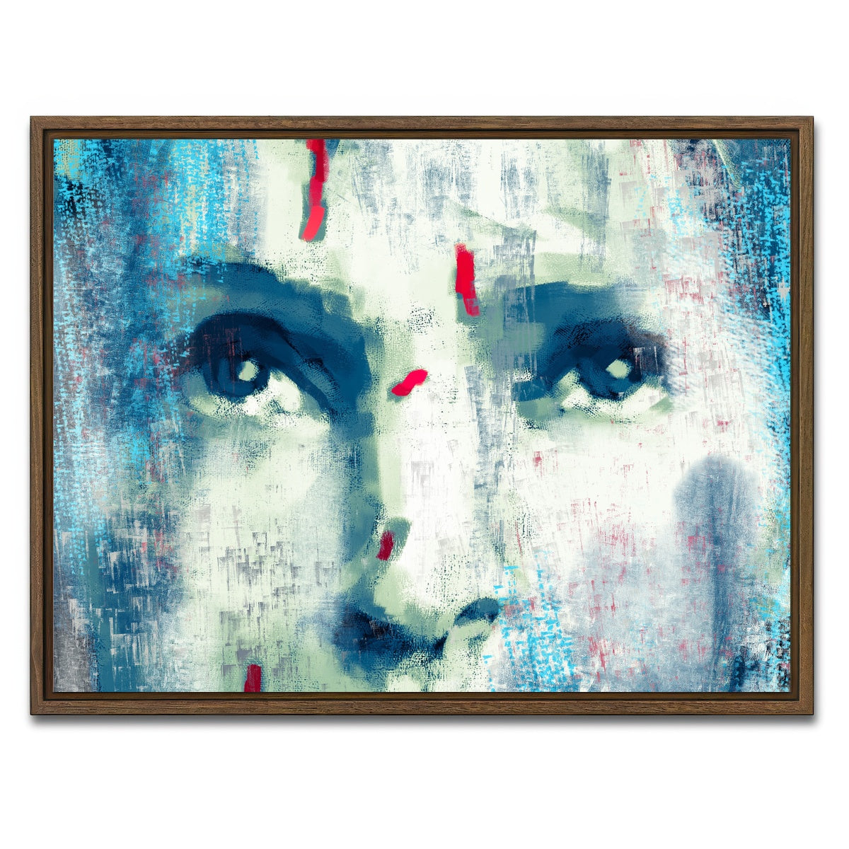 AUTO-MOCKUP WHITE | Brides Eyes | 1 Piece | Walnut Framed Canvas | group=4x3