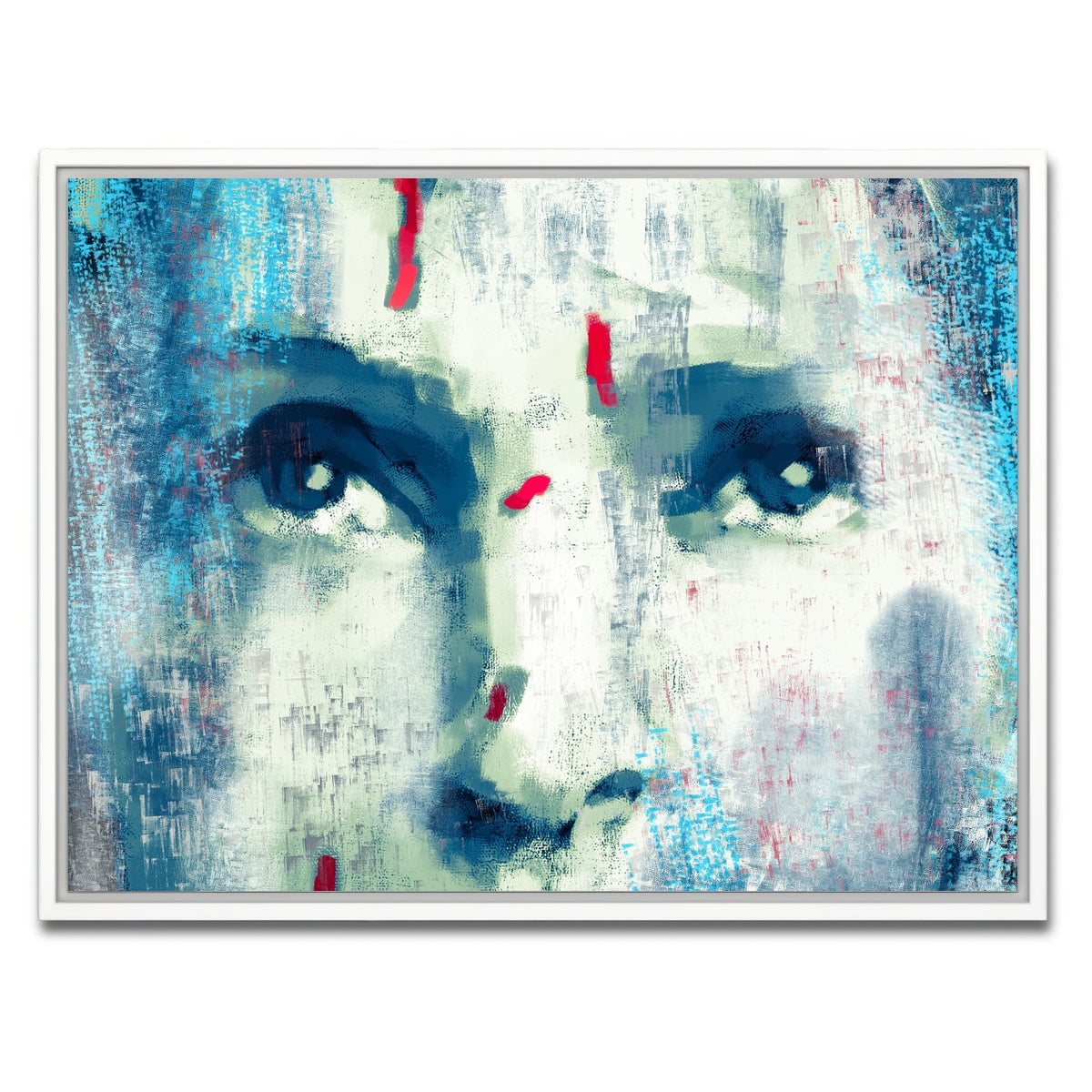 AUTO-MOCKUP WHITE | Brides Eyes | 1 Piece | White Framed Canvas | group=4x3