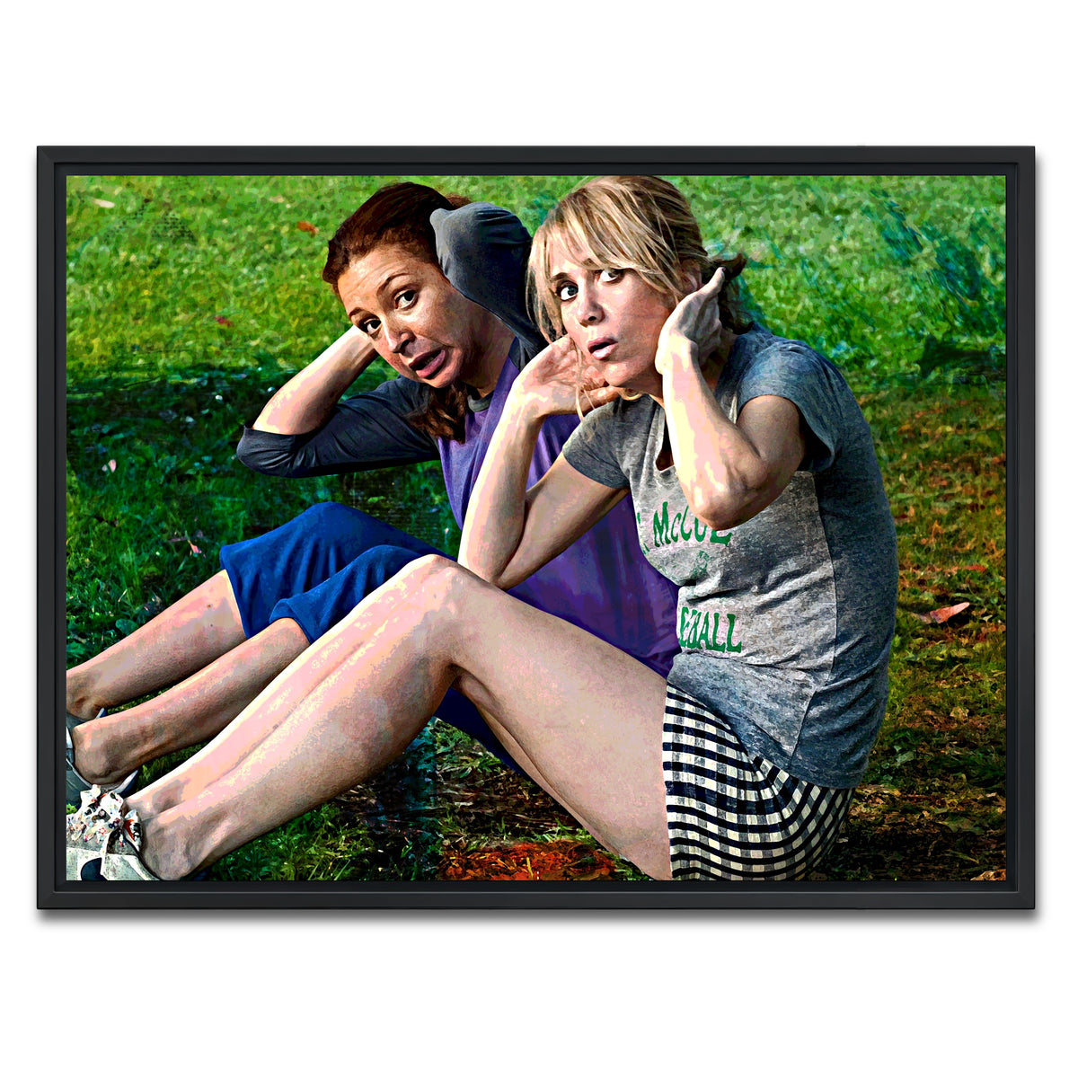 AUTO-MOCKUP WHITE | Bridesmaids Workout | 1 Piece | Black Framed Canvas | group=4x3