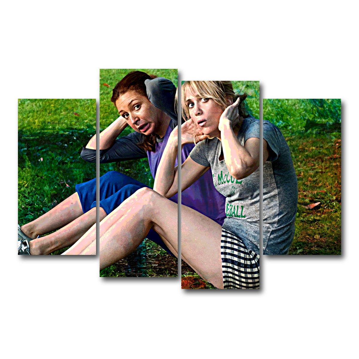 AUTO-MOCKUP WHITE | Bridesmaids Workout | 4 Piece | Gallery Wrap Canvas | group=4_short