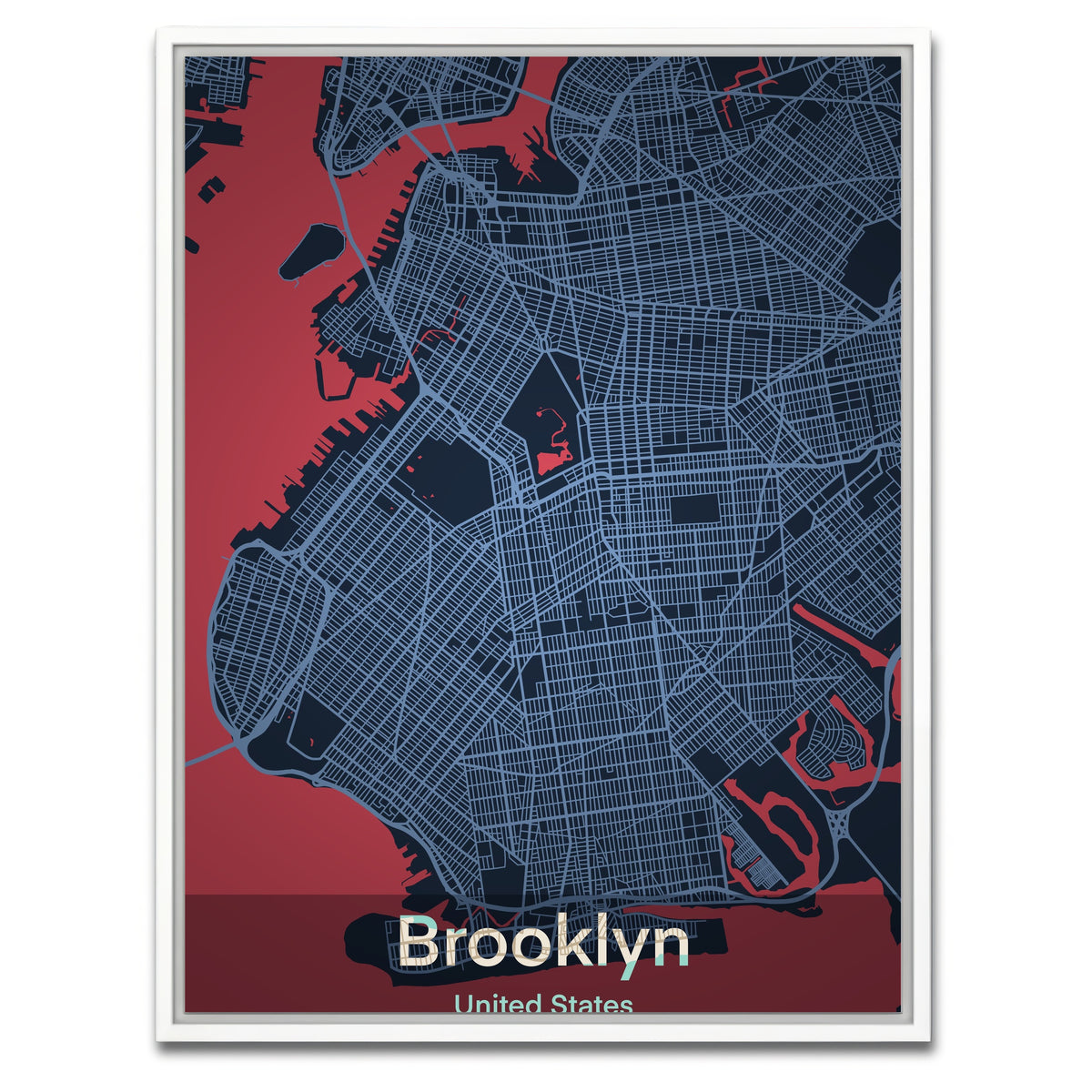 AUTO-MOCKUP WHITE | Brooklyn | 1 Piece | White Framed Canvas | group=3x4
