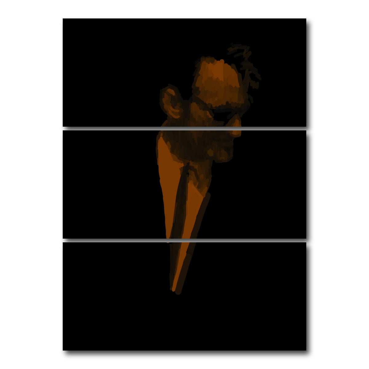 AUTO-MOCKUP WHITE | Brown | 3 Piece | Gallery Wrap Canvas | group=8x18_stacked