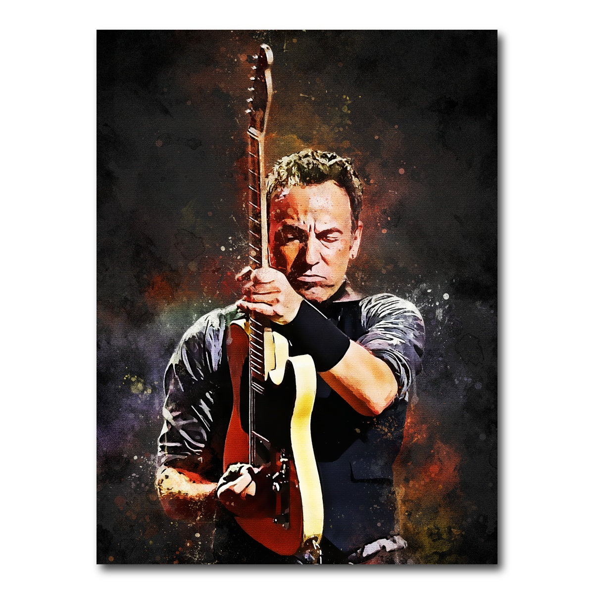 Bruce Springsteen Painting Wall Art