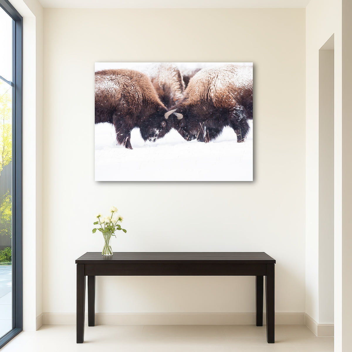 AUTO-MOCKUP ROOM | Buffalo Fighting in Yellowstone