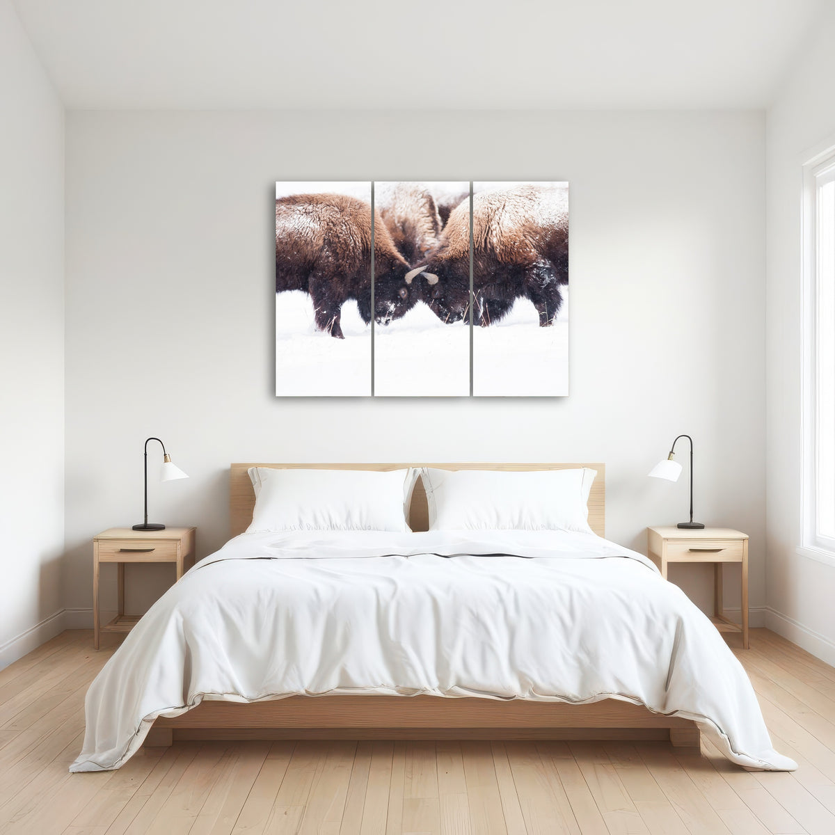 AUTO-MOCKUP ROOM | Buffalo Fighting in Yellowstone