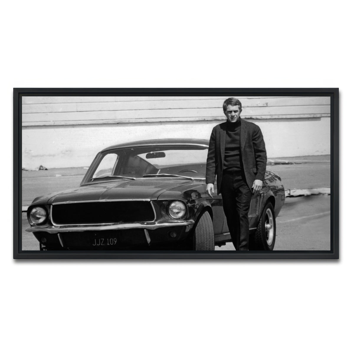 AUTO-MOCKUP WHITE | Bullitt | 1 Piece | Black Framed Canvas | group=2x1