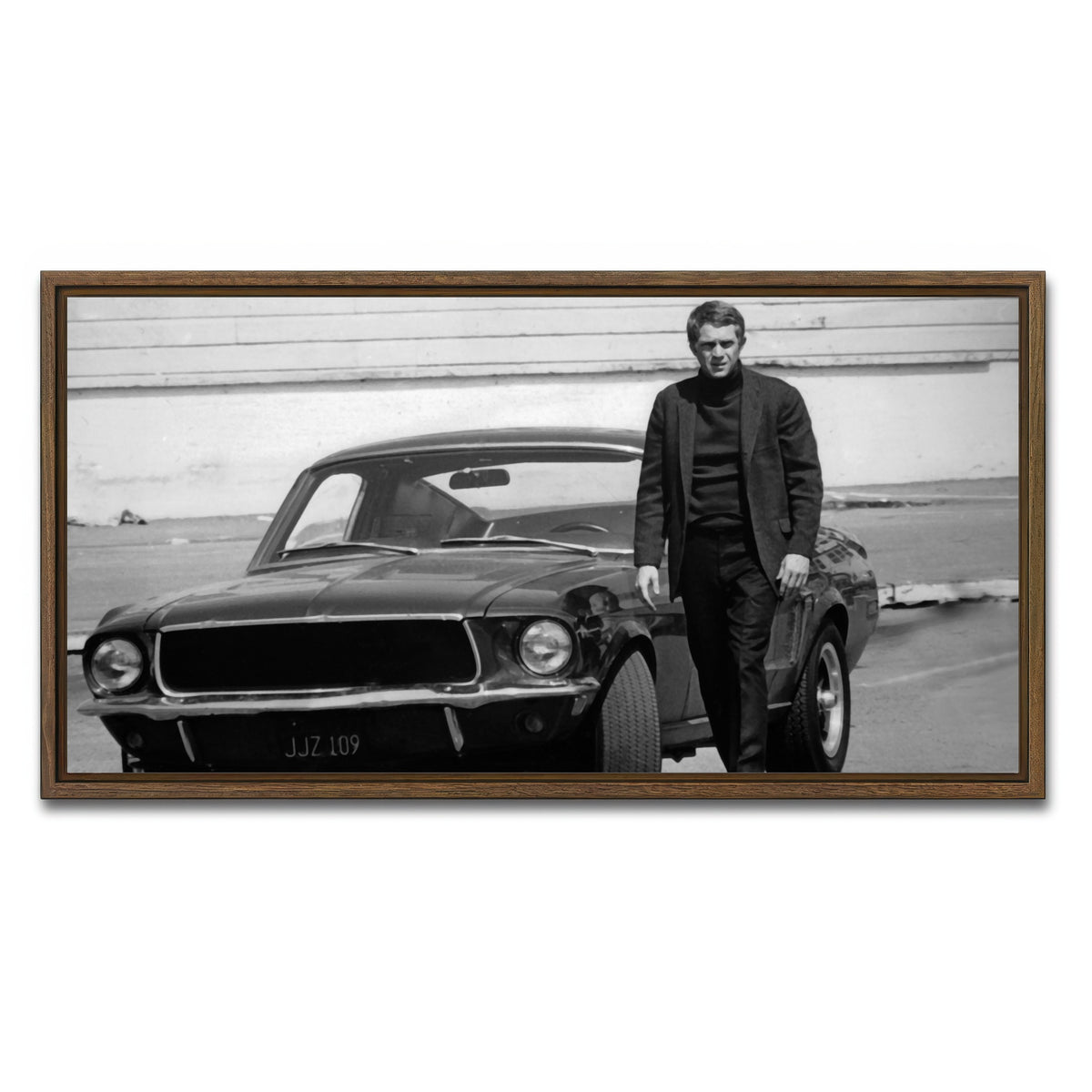 AUTO-MOCKUP WHITE | Bullitt | 1 Piece | Walnut Framed Canvas | group=2x1