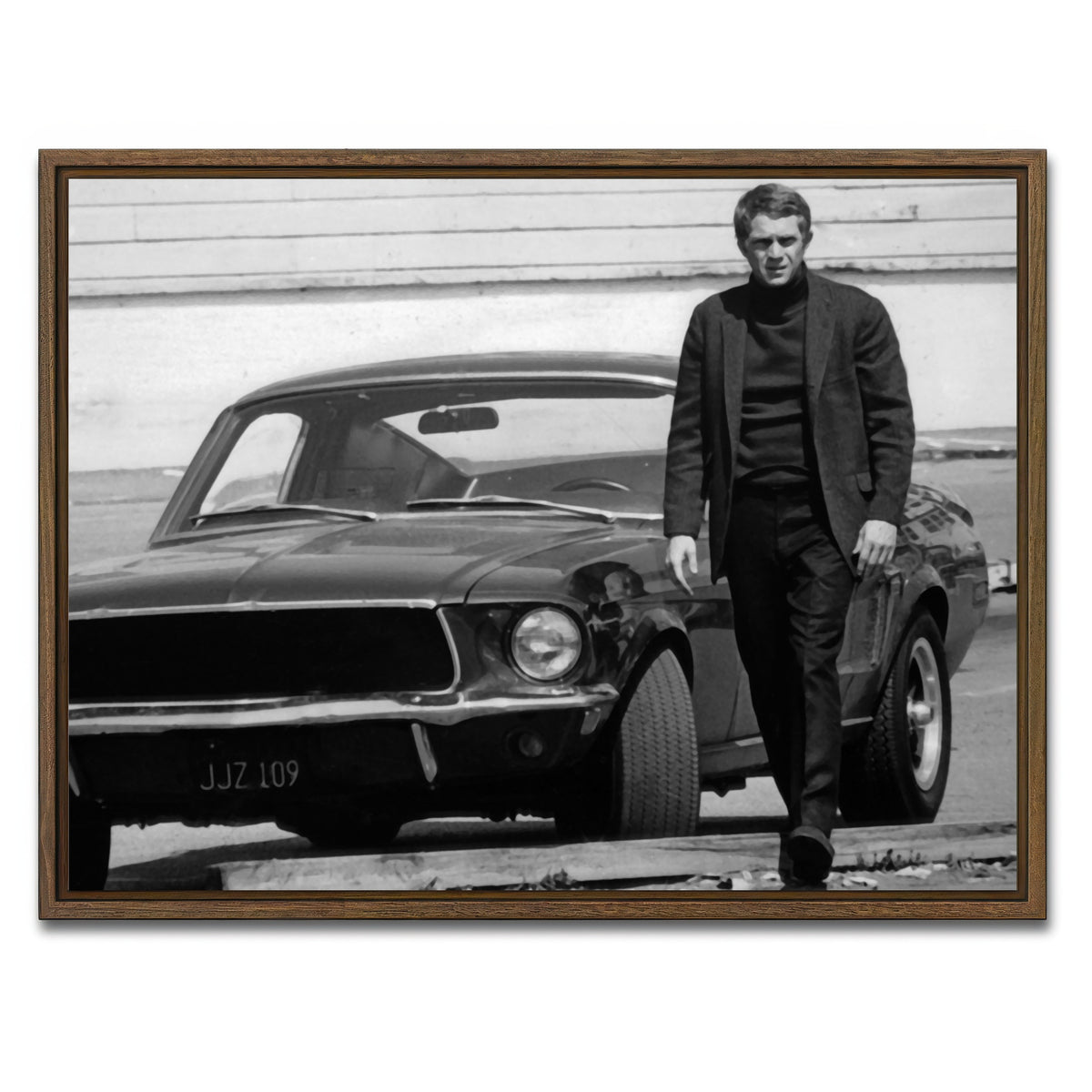 AUTO-MOCKUP WHITE | Bullitt | 1 Piece | Walnut Framed Canvas | group=4x3