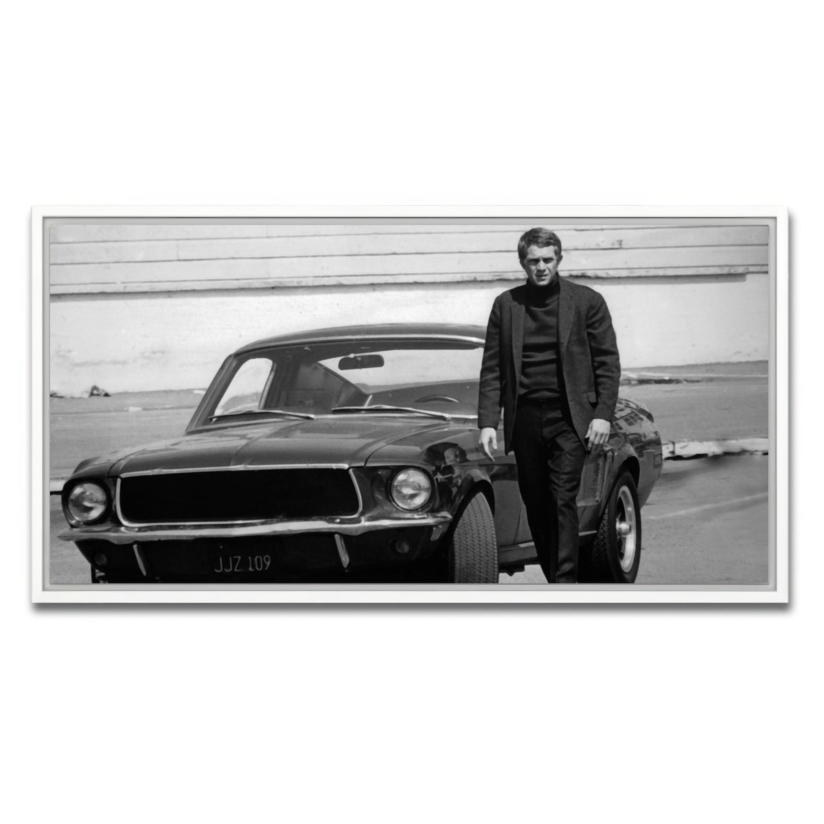 AUTO-MOCKUP WHITE | Bullitt | 1 Piece | White Framed Canvas | group=2x1